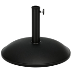Outsunny 44 lbs Cement Round Umbrella Base Holder 19" Heavy Duty Parasol Stand for Patio, Outdoor, Backyard, Black