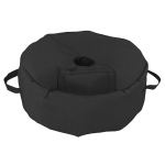 Outsunny 19" Round Patio Umbrella Base Weight Sand Bag Weather Resistant Garden Parasol Weight Base Stand Holder Weights  w/ Scoop Up 88lbs Black