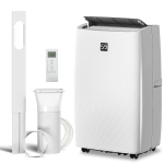 HOMCOM 12000 BTU Portable Air Conditioner, AC Unit with Cool, Dehumidifier, Fan, 550 Sq. ft, 24H Timer On Off, Window Kit