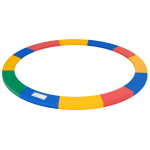 HOMCOM 12ft Trampoline Spring Cover, Plastic Trampoline Replacement Pad Gym Bounce Jump Cover EPE Foam Safety Guard Padding Outdoor, Colorful