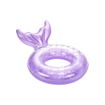 Cute Pool Float Tube with Leak-Proof Valve, Durable PVC Material, MoKo Inflatable Swimming Ring for Kids, 23"L x 23"W, Purple