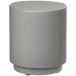 HOMCOM Lightweight Accent Table with Concrete Finish Round Side Table, Light Gray