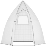 Outsunny 63" x 54" x 71" Greenhouse Portable Hot House for Plants with Zipper Door and Mesh Window for Outdoor, Garden, Patio, White