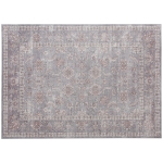 HOMCOM Machine Washable Area Rug 8x10, Non-Slip Traditional Flower Print Floor Carpet for Living Room, Bedroom, Mixed-Brown