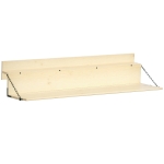 Outsunny Hanging Balcony Table, Spruce Wood Foldable Railing Bar, Serving Table & Desk, Fits up to 3.9 Inches, Natural