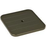 Outsunny 19" Beach Umbrella Table Tray, Slatted Instant Portable Beach Tables for Sand, Swimming Pools, Patio, Garden, Deck, Brown