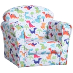 Qaba Kid's Sofa Armchair with Dinosaur Design and Thick Padding