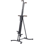 Soozier Vertical Climber, High-Intensity Cardio & Muscle Toning Exercise for Home Gym, Folding Steel, Adjustable Height, Display Monitor, 220 lbs. Weight Capacity, Black