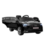 Aosom 12V Kids Electric Ride On Car, Audi E-tron, Battery Powered Toy with Parent Remote Control, Suspension System, Auxiliary Wheels, LED Lights, Music and Horn,  MP3 Player, Black