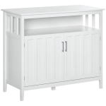 HOMCOM Sideboard Buffet Cabinet, Coffee Bar Cabinet with 2 Doors and Adjustable Shelves, Console Table for Kitchen Entryway Living Room, White