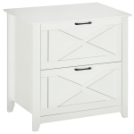 Vinsetto Vertical File Cabinet with Hanging Bars for A4 Size for Home Office, 29.9"x 19.7"x 30.3", White