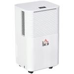 HOMCOM 1500 sq.Ft Portable Quiet Dehumidifier for Home Laundry Room Bedroom Basement, 25pt Electric Moisture Air De-Humidifier with 3 Modes