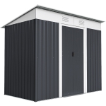 Outsunny 7' x 3.6' Backyard Garden Tool Storage Shed with