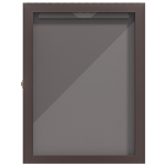 HOMCOM 28" x 35" Hockey Jersey Frame, Jersey Shadow Box for Basketball Football Baseball, Brown