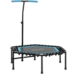 Soozier 45" Rebounder Trampoline for Adult, Quiet Bungee Rebounder with Adjustable Handle, Blue