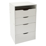 3-in-1 Vanity Desk with Flip Top Mirror, Compact Makeup Vanity Set with Visible Glass Desktop, Cushioned Stool, 23.5" L x 16" W x 31.5" H, White