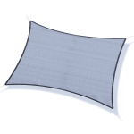 Outsunny Rectangle 10' x 13' Canopy Sun Sail Shade Garden Cover UV Protector Outdoor Patio Lawn Shelter with Carrying Bag (Grey)