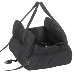 PawHut Dog Car Seat for Small Pets, Dog Booster Car Seat with Cushion and Storage Pockets, Machine Washable, Black