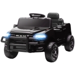 Qaba 12V Kids Ride on Car, Licensed Dodge RAM 3500 Ride on Toys with Dual Motors, Remote Control for Toddlers, Black