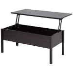 HOMCOM 39" Modern Lift Top Coffee Table with Hidden Storage Compartment, Center Table for Living Room, Coffee