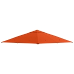 Outsunny 10' x 10' Square Gazebo Canopy Replacement UV Protected Top Cover Sun Shade Orange