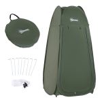 Army Green Popup Shower Tent - Portable Changing Room