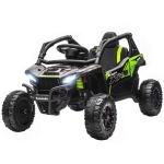 Qaba 12V Ride on Truck, Licensed KAWASAKI TERYX KRX 2WD Kids Electric Car with Rear Suspension for 3-8 Years, Black