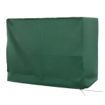 Outsunny 600D Oxford 3-Seater Patio Swing Cover Outdoor Swing Chair Cover Rain Protection Waterproof Anti-UV, Dark Green