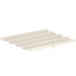 Outsunny 8' x 9.4' Retractable Pergola Canopy Replacement, Fit 7' x 10' Frame, UV30+ Pergola Cover Top Only, Cream