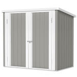 Outsunny 5' x 3' Metal Garden Storage Shed, Tool House with Double Doors for Backyard, Patio, Lawn