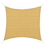 Outsunny 10ft x10ft Square Canopy Sun Shade Sail Garden Cover UV Protector Outdoor Patio Lawn Shelter with Carrying Bag Sand