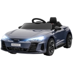 Aosom Ride-On Toy On Car with Remote Control, 12V 3.1 MPH Electric Ride for Kids w/ Suspension System, Horn Honking, Grey