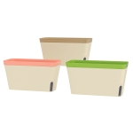 Outsunny 3 Pack Self Watering Flower Pots, 10.5 Inch Planter Box with Water Level Indicator for Vegetables, Succulents Plants