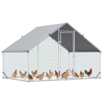 PawHut 9.8' x 6.6' x 6.6' Chicken Coop Cage, Outdoor Hen House w/Cover & Lockable Door