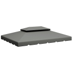 Outsunny Model 84C-101 or 84C-144 13' x 10' Gazebo Replacement Canopy, Gazebo Top with Double Vented Roof (TOP ONLY), Gray