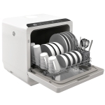 HOMCOM Portable Dishwasher, Counter Dishwasher with 4 Place Settings, 5 Washing Programs, Air-Dry Function, 6L Water Tank