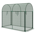 Outsunny Crop Cage, 6' x 3' x 5' Large Plant Protection Tent with Zippered Door, Outdoor Garden Cage, Green