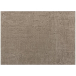HOMCOM 7.5x9.5 Area Rug, Luxurious Faux Fur Rug, Non-Slip Floor Carpet for Living Room, Bedroom, Dining Room, Tan