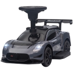 Qaba 6V Maserati GT2 Licensed Electric Car for Kids, Ride on Car with Under Seat Storage, LED Headlights Music, Grey