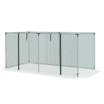 Outsunny Galvanized Steel Crop Cage, Plant Protection Tent with Zippered Door, 8' x 4', Green