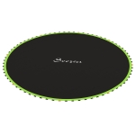 Soozier Trampoline Replacement Mat, Fits 14' Trampoline w/ 80 V-Hooks & 5.5" Springs (Spring & Frame not Included), Green