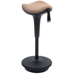 HOMCOM Swivel Standing Desk Chair, Adjustable Active Ergonomic Standing Stool, Backless Wobble Stool Chair, Brown