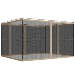 Outsunny Replacement Mosquito Netting for Gazebo 10' x 13' Black Screen Walls for Canopy with Zippers, Khaki