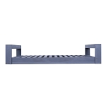 Twin Size Outdoor Porch Swing Bed with 400 LBS Capacity, Acacia Wood Swing Frame for Garden & Patio, 86'' L x 41.5'' W x 17.5'' H, Gray