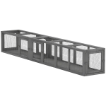 PawHut Cat Tunnel, Outdoor Cat Enclosure with Combinable Design, 8 Doors, 98" Kitty Toys for House, Window, Cage, Dark Grey