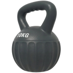 Soozier Kettlebell, 22 lbs Kettle Bell with Non-Slip Handle for Home Gym, Weight Lifting and Strength Training, Grey