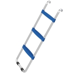 Soozier Trampoline Ladder, 3-Steps with Horizontal Wide Steps, Universal Hook, Galvanized Steel Frame, 330LBS Load Capacity