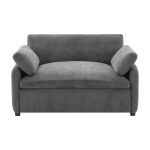 Modern Single Chenille Sofa with Extra-Wide 42.5-Inch Seat, Comfortable Armchair for Bedroom and Living Room, 50" L x 43" W x 34" H, Gray