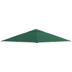 Outsunny 10' x 10' Square Gazebo Canopy Replacement UV Protected Top Cover Sun Shade Green