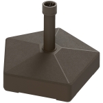 Outsunny Patio Umbrella Base Holder, Heavy Duty Outdoor Umbrella Stand Base, Poolside, Brown
